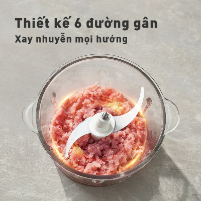 Máy xay thực phẩm đa năng Joyoung JFC-305 - Dung tích 2L, Công suất 300W, Công nghệ cắt nghiêng - Hàng chính hãng