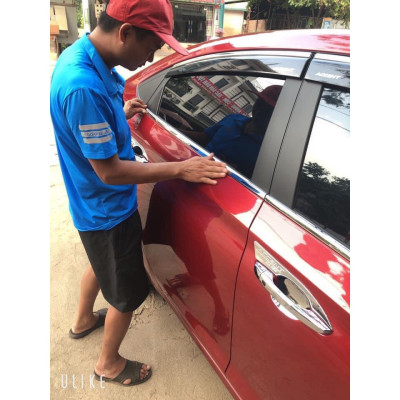 Vè Che Mưa Xe Hyundai Accent 2018- 2021, 2022 chỉ mạ crom cao cấp