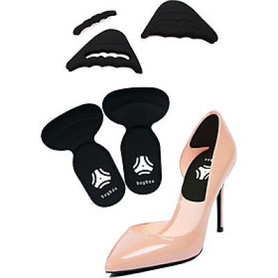 Combo 01 cặp lót mũi giày cao su non và 01 cặp lót gót chân 2 trong 1 - buybox - BBPK09&50