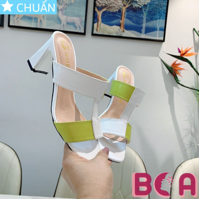 Sục cao gót nữ 7 phân RO644 ROSATA tại BCASHOP sành điệu với cách phối màu lạ mắt, thời trang và nhẹ nhàng, thanh lịch