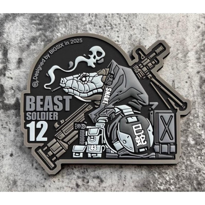 Patch_velcro chiến binh thú Beast Soldier_PVC Patches for Clothing Bag