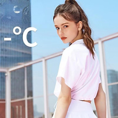 Áo thể thao dáng ngắn croptop rút dây thời trang trẻ trung cho nữ