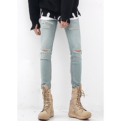 Quần jeans Nam Titishop WAX Xám QJ272