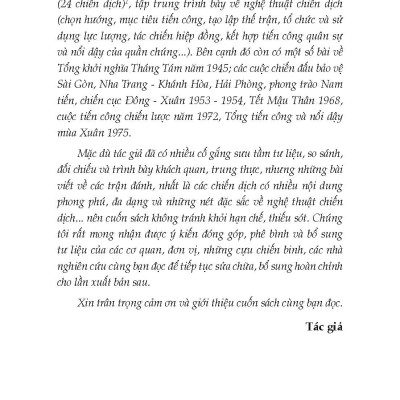 Từ trận Phai Khắt, Nà Ngần  Đến Chiến Dịch Hồ Chí Minh