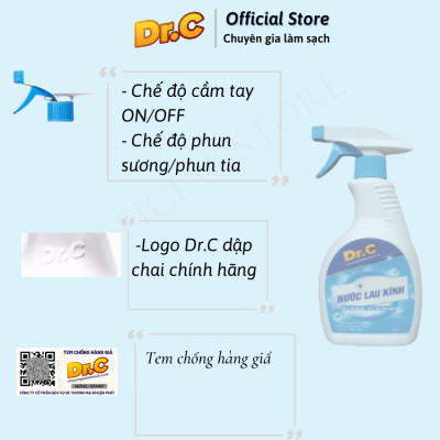 Nước Lau Kính Dr.C CHÍNH HÃNG - CỰC SẠCH, CỰC NHANH, AN TOÀN