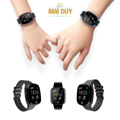 Đồng hồ định vị trẻ em GPS nghe gọi MAI DUY HW11 cảm ứng tiếng việt, có camera, kháng nước cao cấp -Hàng Nhập Khẩu 
