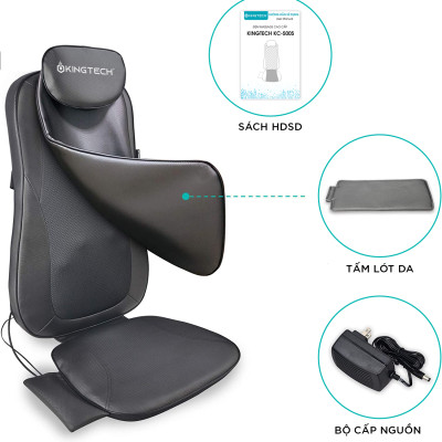 Đệm, Ghế Massage Cao Cấp KingTech KC-500s - Máy Mát Xa Lưng Chế Độ 3D Chuyên Sâu, Kết Hợp Tính Năng Nhiệt Hồng Ngoại - Hàng Chính Hãng