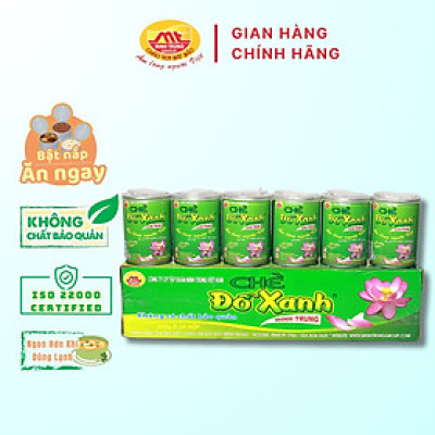 Chè đỗ xanh Minh Trung 240g - Chè Đỗ Xanh 24 (thùng 24 lon)