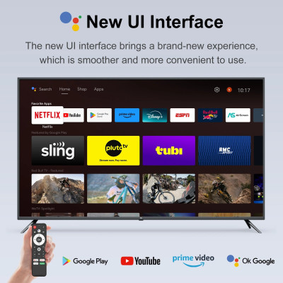 Android tv điều khiển giọng nói tiếng việt hỗ trợ bluetooth Wifi 2 băng tần kép cài sẵn youtube chặn quảng cáo, truyền hình cáp và xem phim HD miễn phí vĩnh viễn - Hàng nhập khẩu