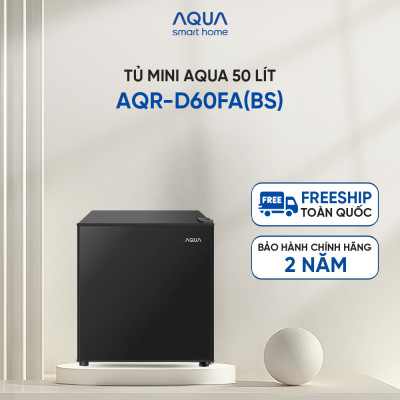 [DAILY] Tủ lạnh Aqua 50 lít AQR-D60FA(BS) - Freeship toàn quốc - Hàng chính hãng