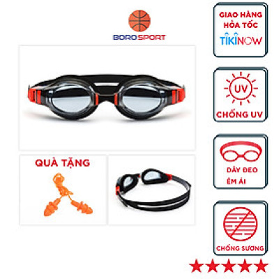 Kính Bơi Chống Tia UV , Chống Sương Mù , Bảo Vệ Mắt Cleacco, Dành Cho Vận Động Viên Chuyên Nghiệp, Màu Sắc Đa Dạng Tặng Kèm Bịt Tai Silicone - Hàng Chính Hãng BORO SPORT