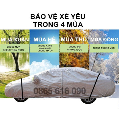 Bạt trùm xe ô tô Toyota Veloz Cross vải dù oxford cao cấp áo trùm che phủ xe hơi, bạc phủ oto chống nóng,mưa,bụi