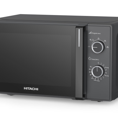 Lò vi sóng Hitachi HMR-M2002, dung tích 20L, màu đen, 700W, 5 mức công suất - Hàng chính hãng