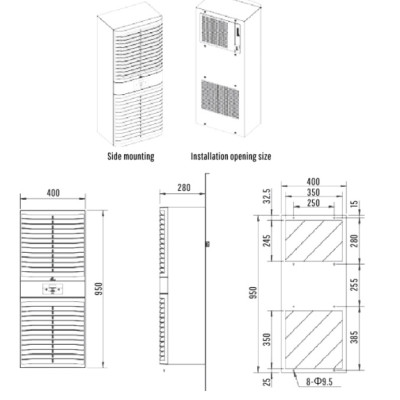 ĐIỀU HÒA TỦ ĐIỆN, TỦ VIỄN THÔNG EIA10/15/20- HÀNG CHÍNH HÃNG LINKWELL