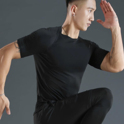 Áo bơi nam ngắn tay chống nắng, chống tia UV, ổn định thân nhiệt