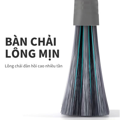 Chổi Nhựa Quét Nhà 2in1 Thông Minh Kèm Hót Rác Cán Dài Gấp Gọn Tiện Dụng