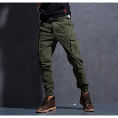 Quần jogger kaki túi hộp dã ngoại_có thun