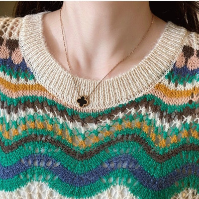 Áo len nữ , áo len form rộng hoạ tiết xinh xắn mẫu mới thu đông Al09