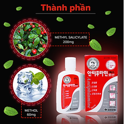 [Chai 100ml] Dầu nóng Hàn Quốc xoa bóp massage Antiphlamine
