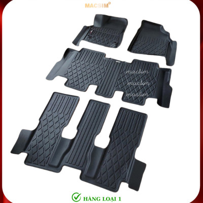 Thảm lót sàn xe ô tô Toyota Innova Cross 2023+ Nhãn hiệu Macsim chất liệu nhựa TPE cao cấp màu đen