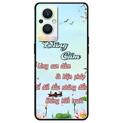 Ốp lưng dành cho Oppo A16K - Oppo A36 / A76 - Oppo Reno 7z 5G - Dũng Cảm Thư Pháp
