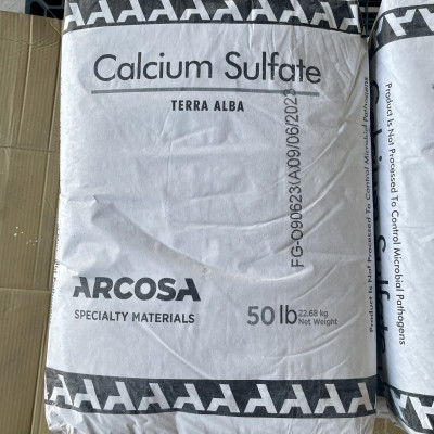 Calcium sulfate Mỹ 23kg thạch cao tinh khiết 99% dùng trong thực phẩm