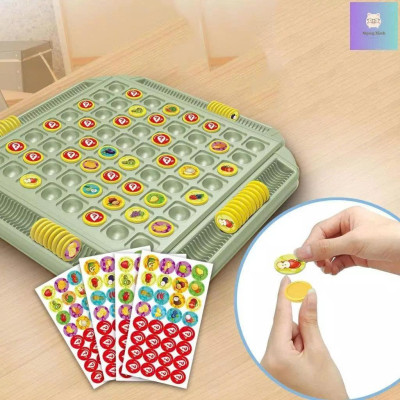 Bộ đồ chơi Cờ lật ghi nhớ tìm hình giống nhau cho 4 người chơi - rèn luyện trí nhớ cho bé