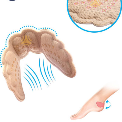 Lót gót giày 4D hình cánh bướm có mặt gai silicone chống trầy rách da và chống tuột gót chân - buybox - BBPK70