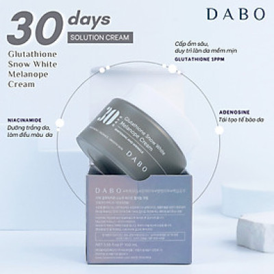 Kem dưỡng trắng da Glutathione dưỡng da chống nhăn nâng cơ mờ thâm nám - DABO Glutathione Snow White Melanope Cream 100ml