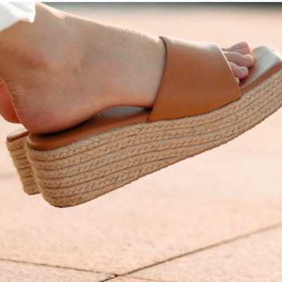 Dép Cói Đế Xuồng FTW003BRONZE thời trang thiết kế Hity