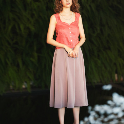 Áo Croptop Linen Mai Châu TOP186 Thời trang thiết kế Hity