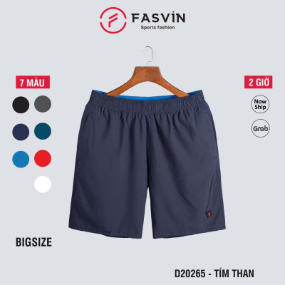 Quần short Big Size thể thao nam Fasvin D20265.HN chất liệu mềm mịn, co giãn