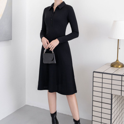 Đầm thun xòe tay dài