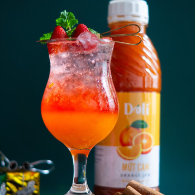 Mứt cam pha chế Déli - chai 1L
