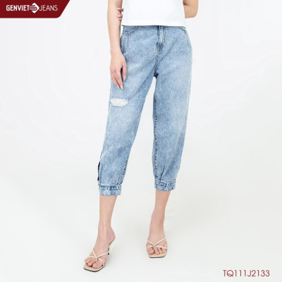 Quần Jeans Nữ Jogger GENVIET TQ111J2133