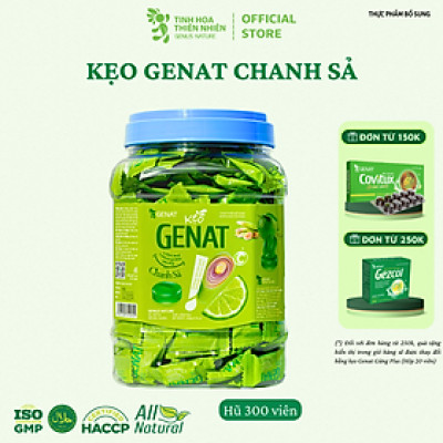 Kẹo ngậm Genat Chanh Sả (Hủ 300 viên)