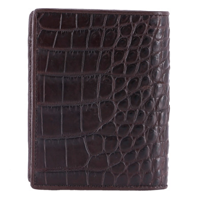 Ví nam Huy Hoàng da cá sấu kiểu đứng gai lưng màu nâu đỏ, đen, nâu đất, vàng bò HT2255-2256-2703-2710 