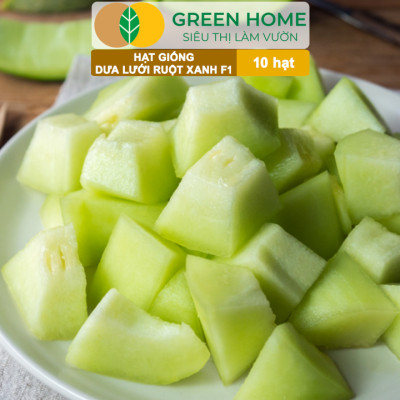 Hạt Giống Dưa Lưới Ruột Xanh Lai F1 Greenhome, Gói 10 Hạt, Dễ Trồng Quanh Năm, Nảy Mầm Cao, T28
