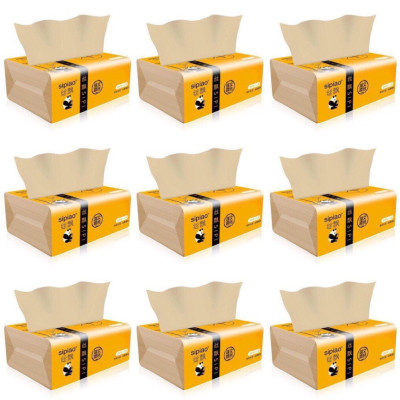 Giấy Ăn Gấu Trúc Cao Cấp Siêu Dai MINIIN - Giấy Rút Sợi Tre An Toàn Không Chất Tẩy Trắng 