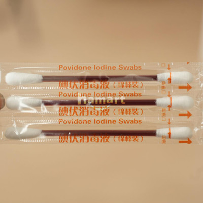 Tăm bông Cồn Y Tế Iot Đỏ Khử Trùng Dùng 1 Lần Iodine Sát Khuẩn Vết Thương Tiện Lợi