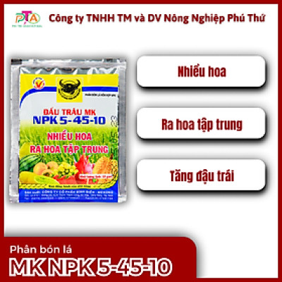 Phân Bón Lá Đầu Trâu MK 5-45-10 gói 10g