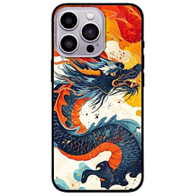 Ốp lưng cho IPhone 14 - 14 Plus - 14 Pro - 14 Pro Max - Rồng Xanh Bay - Hàng Chính Hãng